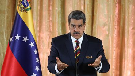 Venezuelas Präsident Nicolás Madur auf einem von der Regierung zur Verfügung gestellten Bild.