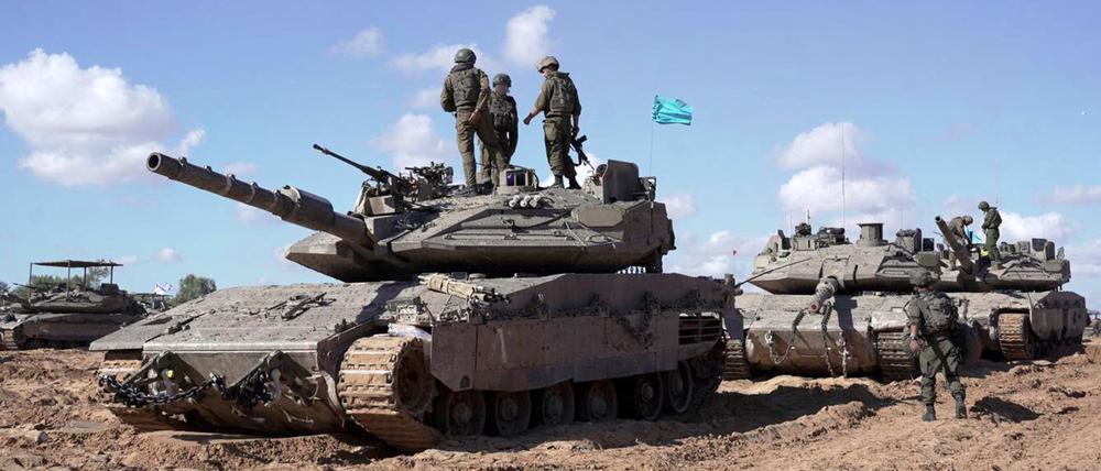 Israelische Soldaten nahe Rafah