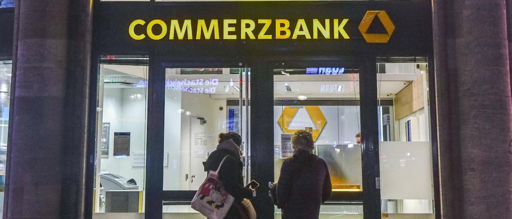 Commerzbank-Filiale in der Rankestraße in Berlin-Charlottenburg.