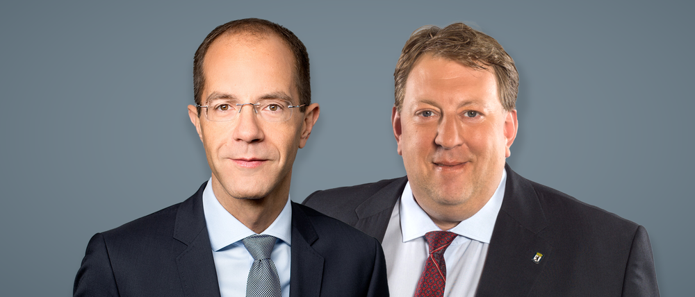 Christian Gräff (CDU) und Gunnar Lindemann (AfD).