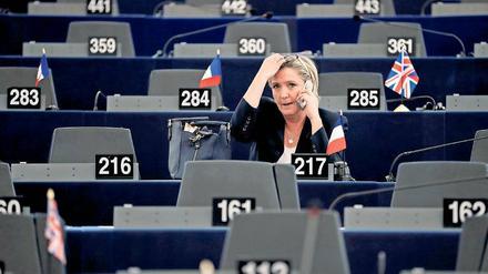 Demnächst im Parlament. Marine Le Pen – hier im Europäischen Parlament – ist in die französische Nationalversammlung gewählt worden. 