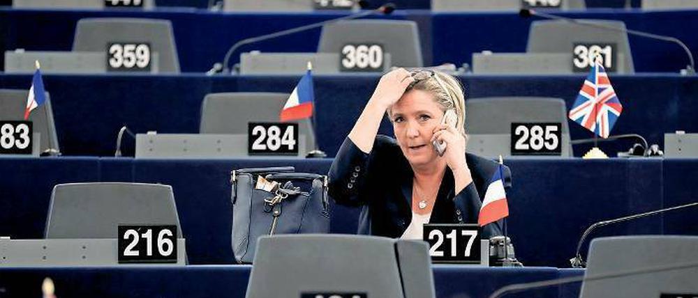 Demnächst im Parlament. Marine Le Pen – hier im Europäischen Parlament – ist in die französische Nationalversammlung gewählt worden. 