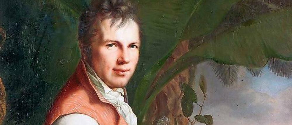 Pflanzenglück. Alexander von Humboldt beim Botanisieren – dargestellt auf einem Gemälde von Friedrich Georg Weitsch aus dem Jahr 1806. 