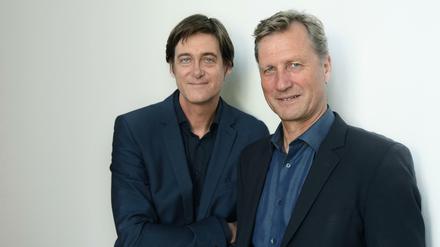 Lorenz Maroldt und Mathias Müller von Blumencron, die Tagesspiegel-Chefredakteure im Jubiläumsjahr.