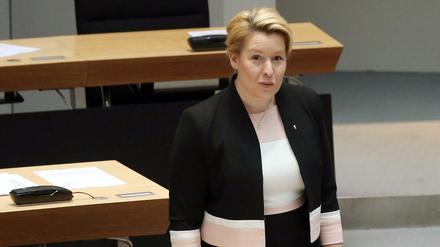 Muss am Donnerstag ihre Politik verteidigen: die Regierende Bürgermeisterin Franziska Giffey (SPD) im Berliner Abgeordnetenhaus.