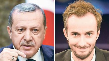 Fehde in Fortsetzung. Der türkische Staatspräsident Recep Tayyip Erdogan (links) lässt ZDFneo-Moderator Jan Böhmermann weiter juristisch verfolgen. 