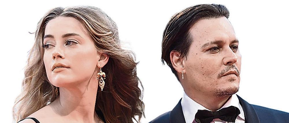 Im Rosenkrieg: Johnny Depp und seine Noch-Ehefrau Amber Heard