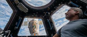 US-Astronaut Mark Vande Hei im Februar 2022 an Bord der ISS.
