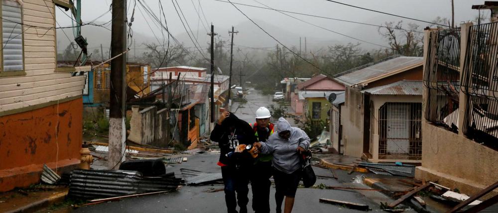 Zerstört durch "Maria": Guayama in Puerto Rico.