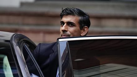 Aus der Limousine für die Limousine: Der britische Premier Rishi Sunak