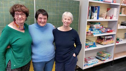 Engagierte Sprachpaten: Angelika Horn (v. li.), Dorohea Peichl und Karin Parnitzke.
