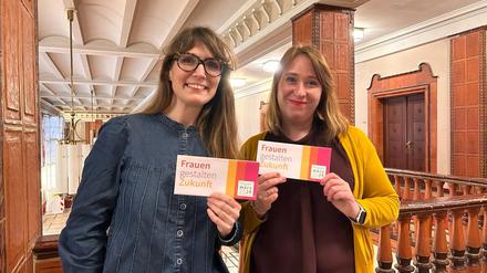 Julia Selge ist seit 2018 Frauen- und Gleichstellungsbeauftragten des Bezirksamtes Tempelhof-Schöneberg und Ivanka Jagec vom Amt für Weiterbildung und Kultur, organisiert den Frauenmärz federführend.Foto: Bezirksamt Tempelhof-Schöneberg