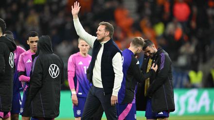 Julian Nagelsmann hatte allen Grund zur Freude nach dem Sieg gegen die Holländer.