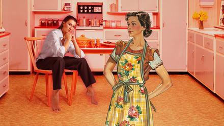 Moderne Frau und 50er-Jahre-Rollenbild.