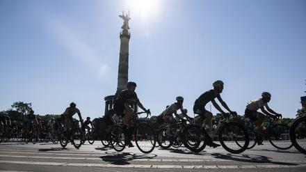 Teilnehmer beim Radrennen „Velocity“.