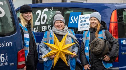 Unter einem guten Stern. Die Stadtmission schickt ihre Kältebusse dank Tagesspiegel-Leserspenden durch die Stadt, immer wieder sammeln wir auch dafür.
