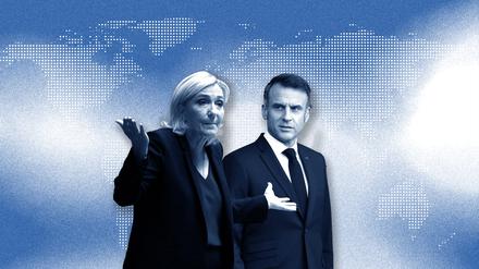 Marie Le Pen und Emmanuel Macron