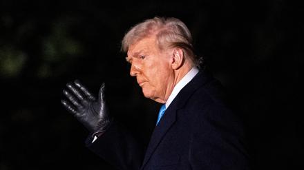 US-Präsident Donald Trump bei seiner Ankunft im Weißen Haus (Symbolbild).