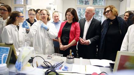 Berlins Bürgermeister Kai Wegner (CDU) besuchte zu Beginn des Jahres den Wissenschafts- und Tech-Campus Berlin-Buch.