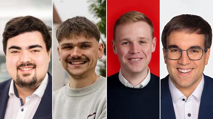 Niklas Wagener, Luke Hoß, Jakob Blankenburg und Konrad Körner