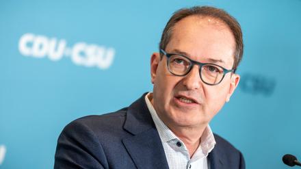 Alexander Dobrindt (CSU), designierter Bundesinnenminister.