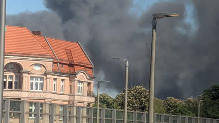 Die Rauchsäule war weit über Berlin zu sehen.