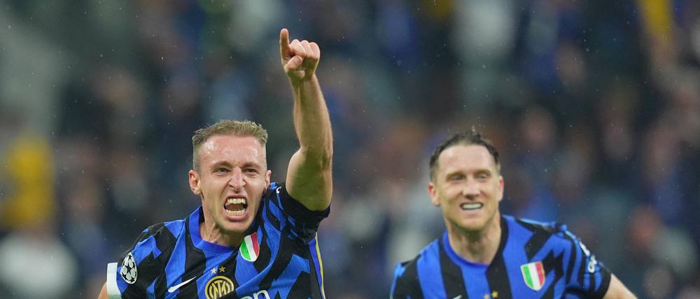 Inters Jubel kannte nach dem Treffer von Davide Frattesi keine Grenzen.