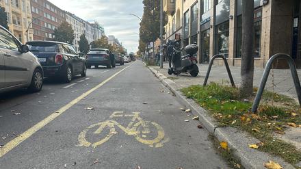 Der Radweg auf der Kantstraße soll nach Willen von Berlins Verkehrssenatorin Ute Bonde verschwinden.