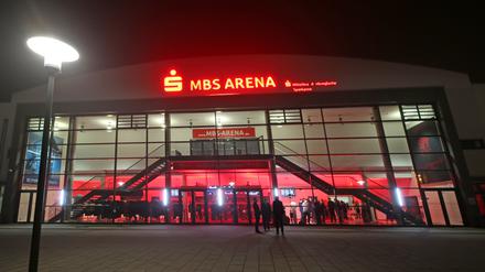 Die MBS-Arena Potsdam am Luftschiffhafen.