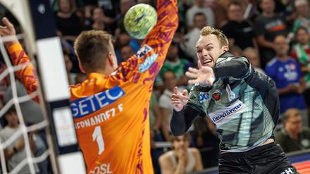 Welthandballer Mathias Gidsel war einmal mehr bester Berliner Werfer. (Archivbild)