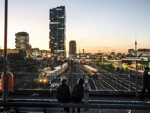 Sonnenuntergang an der Modersohnbrücke