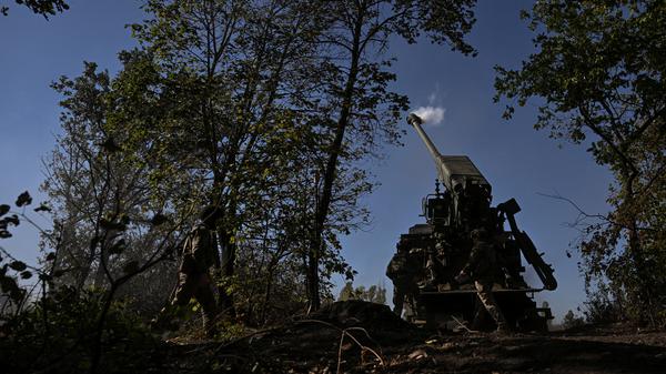 Ukrainische Artillerie