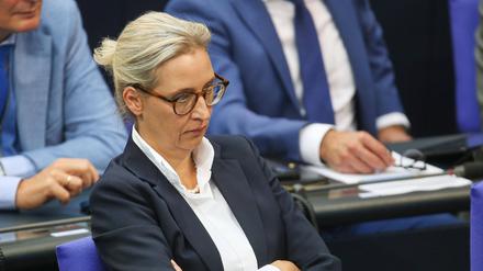 AfD-Chefin Alice Weidel im Bundestag.