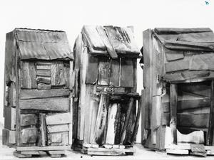 Beverly Buchanan, Three Families (A Memorial Piece with Scars).