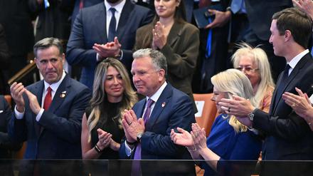 Donald Trumps Sondergesandter für den Nahen Osten, Steve Witkoff, am 13. Oktober in der Knesset.