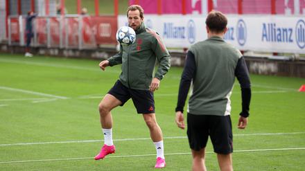 Ausgeruht und bereit für das große Spiel: Harry Kane beim Bayern-Training.