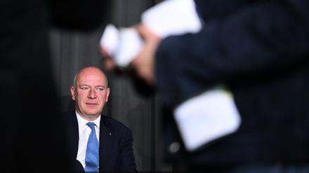 Berlins Regierender Bürgermeister Kai Wegner bei der Berlin Freedom Conference in Anlehnung an die Freiheitsbewegung zum Mauerfall.