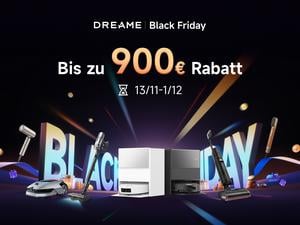 Dreame BLF Deals // Weiterer Text über ots und www.presseportal.de/nr/173033 / Die Verwendung dieses Bildes für redaktionelle Zwecke ist unter Beachtung aller mitgeteilten Nutzungsbedingungen zulässig und dann auch honorarfrei. Veröffentlichung ausschließlich mit Bildrechte-Hinweis.