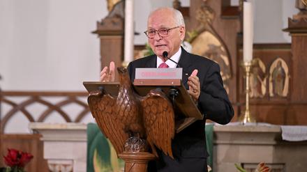 Wolfgang Ischinger während seiner Oberlinrede in der Oberlin-Kirche.