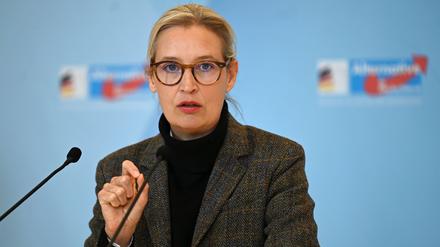 Die AfD-Fraktionsvorsitzende Alice Weidel