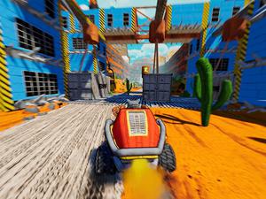 Stunts, Hindernisse, Tüftelei: das Rennspiel „Schrott“.