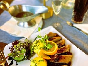 Winterzeit ist Gänsezeit, hier bei Felix am Hinzenberg in Potsdam.