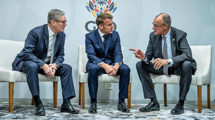 Starmer, Macron und Merz.