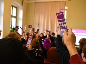 Bei der Gründung der BAG Shalom in Halle an der Saale