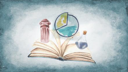 Montage zum Thema: Bücher zum Verschenken: Sachbücher