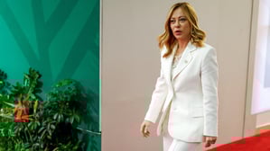Italiens Ministerpräsidentin Giorgia Meloni beim G20-Treffen in Johannesburg im November 2025.