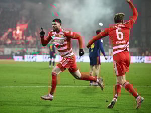 Oliver Burke erzielte Unions erstes Stürmertor seit Mitte September.