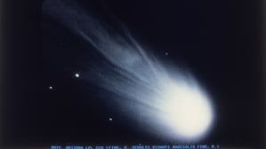 Der Halleysche Komet, hier ein Foto vom 20. Januar 1986, stand lange im Verdacht, sich als „Weihnachtsstern“ zu Jesu Geburt gezeigt zu haben.