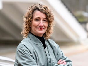 Verliebt in Tempelhof. Berlinale-Chefin Tricia Tuttle.