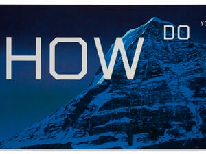 In New York wurde das Bild „How do you do?“ (2003) von Ed Ruscha für 6,78 Millionen Dollar bei Christie’s versteigert.